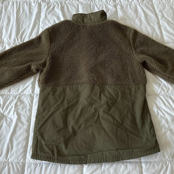 PATAGONIA OLIVE S - MAPLE GROVE FLEECE-LINED JACKET OLIVE - Picture 8 of 8